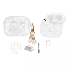 Funda Transparente Para AirPods Pro Case Bling Marble Cute