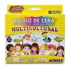 Giz De Cera Multicultural Big 12 Cores Acrilex