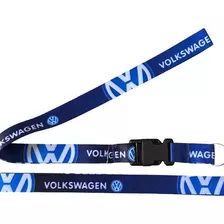 Chaveiro Volkswagen Cordão Azul Com Engate Rápido