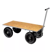 Carro Plataforma Compensado | 120 Cm | Até 500 Kg | 4 Abas