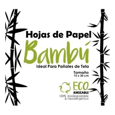 Rollo Papel Bambu 15x30 X100 Hojas