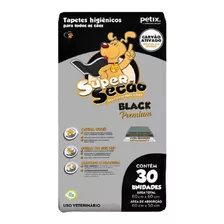 Tapete Higiênico Super Secão Black Carvão Ativado C/ 30 Uni