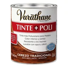Tinte + Poliuretano Varathane Semibrillante 946 Ml Color Cerezo Tadicional