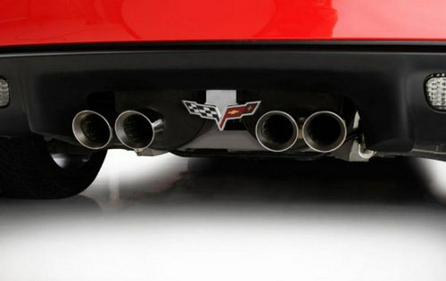 Emblema De La Placa De Escape Del Corvette C6 Se Adapta A Foto 4