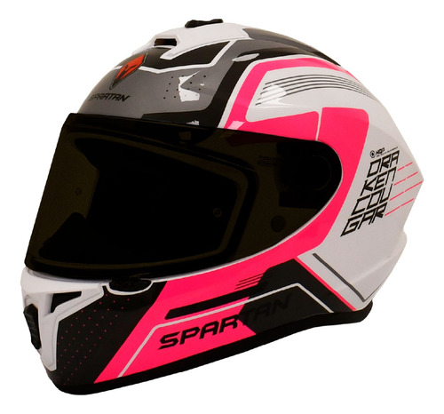 Casco Spartan Draken Cougar A8 Certificado Original Moto Foto 4