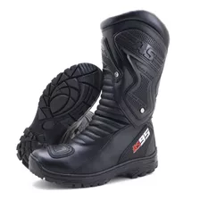 Bota Motociclista Cano Alto Semi-impermeável Várias Cores