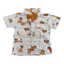Camisa Rei Leão Infantil + Gravata