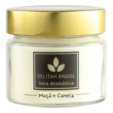 Vela Aromática Premium Maçã E Canela 140g 30h Aromatizada