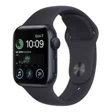 Apple Watch Se Gps - Caixa Meia-noite De Alumínio 40 Mm - Pulseira Esportiva Meia-noite - Padrão