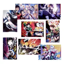 8 Posters De 42cm X 28cm De Demon Slayer Alta Calidad Varios