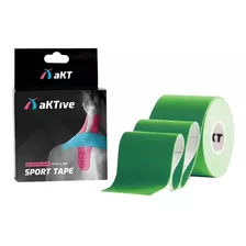 Bandagem Elástica Akitive Sport Fita Kinésio - Aktive Tape Cor Verde