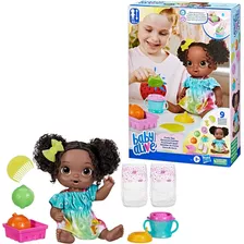 Boneca Baby Alive Bebê F7358 Hora Do Suco Limão Com Cabelos Pretos Hasbro