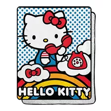 Manta De Felpa Sherpa Hello Kitty Teléfono, 40 X 50 .