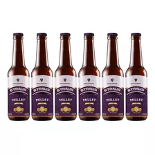 Cerveza Artesanal Straus Millet 330 Ml Sin Tacc Pack X 6