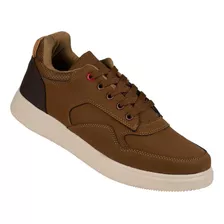 Tenis Casual Hombre Café Stfashion 12503902