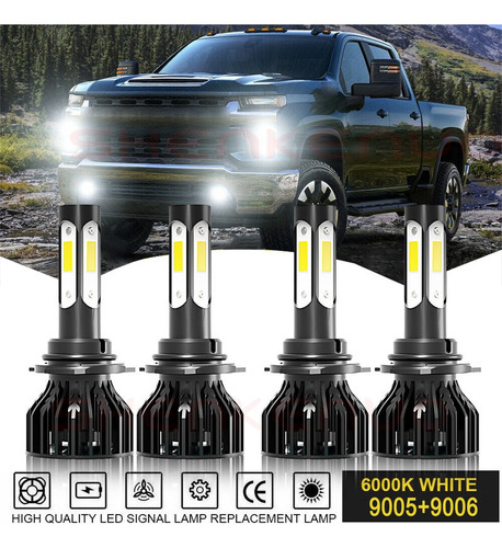 9005 H11 Kit De Focos Led De 4 Lados 20000lm Para Chevrolet Chevrolet Avalanche