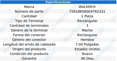 Sensor Map 940 L4 2.3l De 1991 A 1994 Walker Foto 6