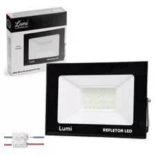 Kit 3 Refletor Led 100w Holofote Verde Prova Dágua Ip67 Cor Da Carcaça Preto Cor Da Luz 110v/220v Bivolt