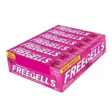 Caixa Bala Drops Freegells Sabor Morango Mentol 12 X 27,6g