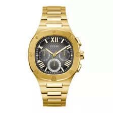 Reloj Guess Hombre Headline Gw0572g2 Color Dorado Color Del Fondo Negro