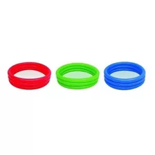 Pileta 3 Anillos Color 102x25cm Inflable Bestway 1024 Isud