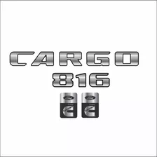 Kit Adesivo Emblema Resinado Caminhão Ford Cargo 816 Novo