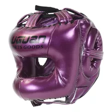 Protector Facial De Cabeza Transpirable Acolchado Púrpura M