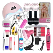 Kit Completo Cabine Sun 5 48w Lixadeira Elétrica Caneta