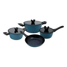 Batería De Cocina Keep Diamond 7 Piezas Premium Vintaje Color Azul