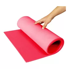 Colchonete Fitness Em Eva Ginástica Academia 100cmx50cm 10mm Cor Vermelho