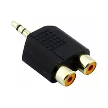 Adaptador Audio 2 Rca Entrada A Plug Salida 3.5mm