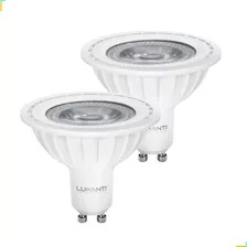 Lâmpada Led Ar70 7w 3000k Branca Quente Base Gu10 Kit 2unids