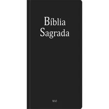 Biblia Sagrada Nvi - Preta: Biblia Sagrada Nvi - Preta, De Almeida, João Ferreira De. Editora Pao Diario, Capa Mole, Edição 1 Em Português, 2023