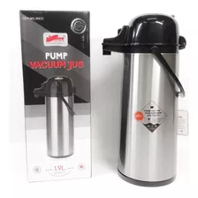 Termo Inoxidable Vacuum Jug Tipo Bomba1.9litroscolorplateado