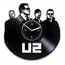 Rainbowclocks U2 Reloj De Pared De Vinilo U2 Reloj De Pared