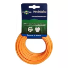 Fio Nylon Roçadeira 1,8mm X 10 Metros Alta Resistencia Cor Laranja