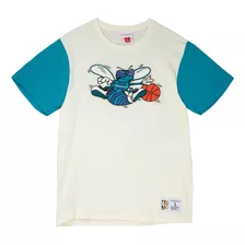 Playera Mitchell And Ness Charlotte Hornets C Color Blocked