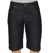 Bermuda Jeans Masculina Black Blue Direto Da Fábrica