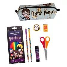 Kit Escolar Harry Potter Estojo + Lápis Potterhead