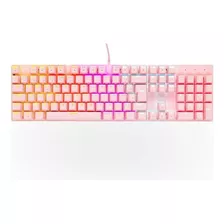 Teclado Mecânico Gamer Rgb Orion Essential Rosa Dazz Cor De Teclado Rosa-chiclete Idioma Português Brasil