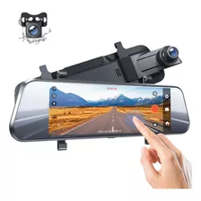 Camara Para Automovil Doble Frontal Trasera Pantalla Tactil