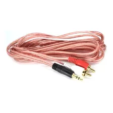 Cable Audio Rca 2x1 De 3.5mm A Audio Rca 1.5mts Desoxigenado