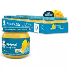 Pack X12 Papillas Gerber Cosecha Natural Sabor Mango 113gc/u