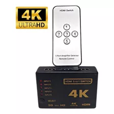 Selector Split Hdmi Switch 4k 5 A 1 Ultra Hd 3d Con Control