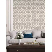 Papel Tapiz Vinil Decorativo Adherible Clásico Para Pared 