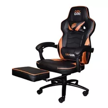 Cadeira Gamer Oex Gc302 Estofado 120kg Preto E Laranja