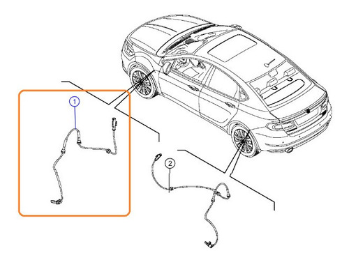 Sensor Abs Delantero Izq/der Mopar Dodge Neon 2018 Foto 3