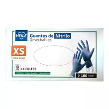 Caja 100 Guantes De Nitrilo Azules - Por Tallas 