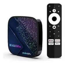 Android 11 Tv Box Hako Pro 4k Google Netflix Certificado Color Negro Tipo De Control Remoto Control De Voz