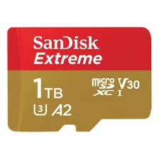 Cartao Memoria Sandisk Micro Sdxc Extreme A2 160mb/s 1tb